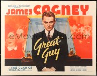 5a0164 GREAT GUY 1/2sh 1936 great image of James Cagney, who fights crooks, pretty Mae Clarke, rare!