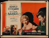 5a0181 TWO LOVERS 1/2sh 1928 sexy Vilma Banky wants to marry Dutchman Ronald Colman, ultra rare!