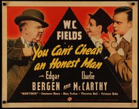 5a0183 YOU CAN'T CHEAT AN HONEST MAN 1/2sh 1939 W.C. Fields, Edgar Bergen & McCarthy, ultra rare!