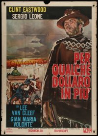 5a0076 FOR A FEW DOLLARS MORE Italian 1p 1965 Sergio Leone, Clint Eastwood, ultra rare 1st release!