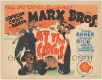 5a0228 AT THE CIRCUS TC 1939 wonderful Hirschfeld art of The Marx Bros, Groucho, Chico & Harpo, rare!