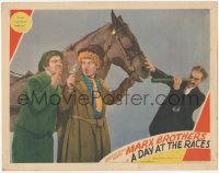 5a0250 DAY AT THE RACES LC 1937 Groucho & Harpo look at Chico's horse teeth, Marx Bros, very rare!