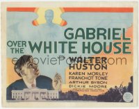 5a0233 GABRIEL OVER THE WHITE HOUSE TC 1933 Walter Huston staring at angel in the sky, very rare!