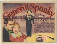 5a0234 GENERAL SPANKY TC 1936 Our Gang, Spanky McFarland in uniform, Phillips Holmes, ultra rare!