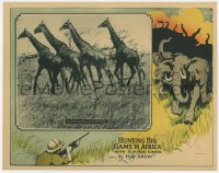 5a0265 HUNTING BIG GAME IN AFRICA LC 1922 with gun & camera, first time giraffes recorded, rare!