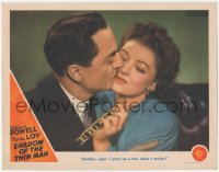 5a0283 SHADOW OF THE THIN MAN LC 1941 Powell kissing Loy goodbye before seeing a man about a murder!