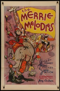 5a0199 MERRIE MELODIES 1sh 1932 a Vitaphone short subject song cartoon, great animation art, rare!