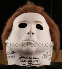 5a0051 HALLOWEEN signed Michael Myers mask 2005 by James Winburn, George Wilbur, Durand AND Shanks!