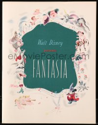 5a0098 FANTASIA roadshow souvenir program book 1940 Disney musical cartoon classic in Fantasound!