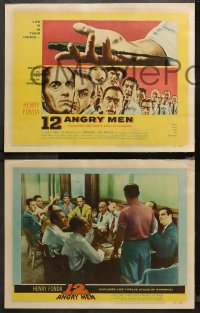 5a0215 12 ANGRY MEN 8 LCs 1957 Henry Fonda, Sidney Lumet classic, great images of key scenes!