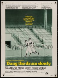 5b0312 BANG THE DRUM SLOWLY 30x40 1973 Robert De Niro, New York Yankees baseball stadium, very rare!
