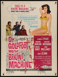 5b0324 DR. GOLDFOOT & THE BIKINI MACHINE 30x40 1965 Vincent Price, sexy babes with kiss & kill buttons!