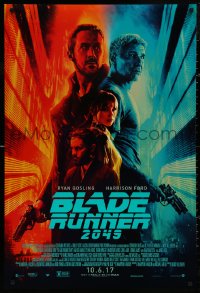 5b0847 BLADE RUNNER 2049 advance DS 1sh 2017 great montage image with Harrison Ford & Ryan Gosling!