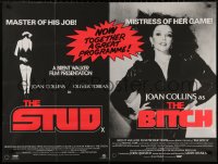 5b0474 STUD/BITCH British quad 1979 different sexy Joan Collins double-bill, a great programme!
