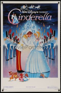 5b0864 CINDERELLA 1sh R1987 Walt Disney classic romantic musical fantasy cartoon!