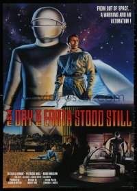 5b0192 DAY THE EARTH STOOD STILL 24x34 English commercial poster 1999 Wise, Robert Rodriguez art!