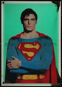 5b0223 SUPERMAN group of 2 foil 21x30 commercial posters 1978 Christopher Reeve, top cast!