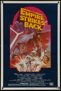 5b0888 EMPIRE STRIKES BACK NSS style 1sh R1982 George Lucas sci-fi classic, cool artwork by Tom Jung!