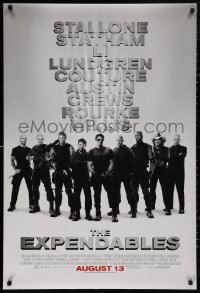 5b0895 EXPENDABLES advance DS 1sh 2010 Sylvester Stallone, Jason Statham, Jet Li, image of top cast!