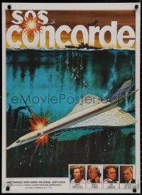 5b0568 CONCORDE AFFAIR French 23x32 1979 James Franciscus, Mimsy Farmer, different art, SOS Concorde!