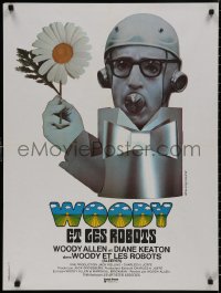 5b0617 SLEEPER French 24x32 1974 Woody Allen, Diane Keaton, different wacky art by Bourduge!