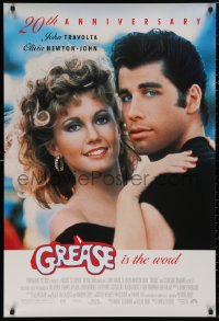 5b0928 GREASE DS 1sh R1998 John Travolta & Olivia Newton-John in a most classic musical!