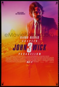 5b0964 JOHN WICK CHAPTER 3 advance DS 1sh 2019 Keanu Reeves in the title role as John Wick!