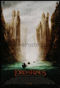 5b0992 LORD OF THE RINGS: THE FELLOWSHIP OF THE RING advance DS 1sh 2001 J.R.R. Tolkien, Argonath!