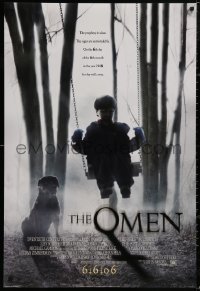5b1035 OMEN style B int'l advance DS 1sh 2006 Liev Schreiber, completely different horror image!