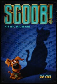 5b1098 SCOOB advance DS 1sh 2020 Hanna-Barbera, image of young Scooby Doo, his epic tail begins!