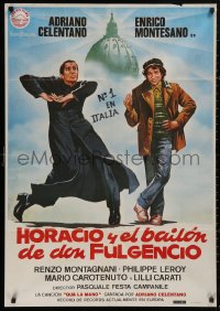 5b0721 GIVE ME FIVE Spanish 1980 Qua La Mano, art of wacky dancing priest Adriano Celentano!