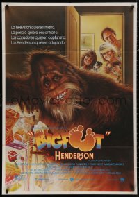 5b0726 HARRY & THE HENDERSONS Spanish 1987 Bigfoot lives with Lithgow, Dillon & Ameche, different!