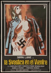 5b0757 NAZI LOVE CAMP Spanish 1978 completely different art of woman and swastika, Nazi uniform!