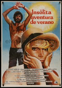 5b0783 SWEPT AWAY Spanish 1976 Giancarlo Giannini, Mariangela Melato, directed by Lina Wertmuller!