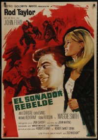 5b0797 YOUNG CASSIDY Spanish 1966 John Ford, Rod Taylor with rifle & sexy Julie Christie!