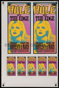5b0119 HOLE signed 23x35 art print 1995 by Mark Arminski, his great art of Courtney Love!