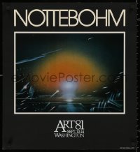 5b0095 NOTTEBOHM 24x27 museum/art exhibition 1981 great, wild sci-fi like art by Andreas Nottebohm!