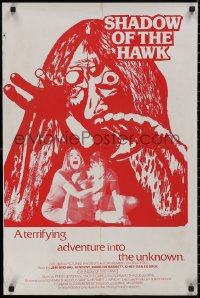 5b0285 SHADOW OF THE HAWK 20x31 special poster 1976 wild art of avenging Native American spirits!