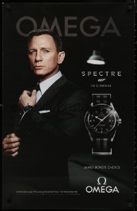 5b0291 SPECTRE 21x33 special poster 2015 Daniel Craig as James Bond 007 in tuxedo, Omega tie-in