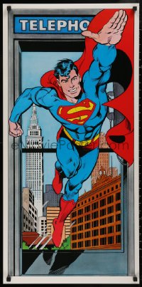 5b0296 SUPERMAN THE LEGEND RETURNS 2-sided 18x37 special poster 1988 Lopez & Giordano art!