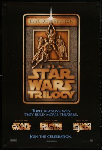 5b1133 STAR WARS TRILOGY style F 1sh 1997 George Lucas, Empire Strikes Back, Return of the Jedi!