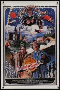 5b1139 STRANGE BREW 1sh 1983 art of hosers Rick Moranis & Dave Thomas with beer by John Solie!