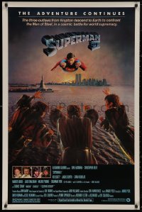 5b1144 SUPERMAN II 1sh 1981 Christopher Reeve, Terence Stamp, great image of villains!