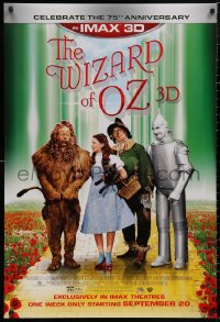 5b1189 WIZARD OF OZ advance DS 1sh R2013 Victor Fleming, Judy Garland all-time classic, rated PG!