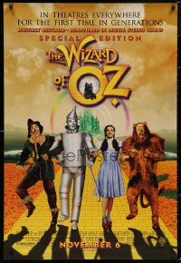 5b1188 WIZARD OF OZ advance 1sh R1998 Victor Fleming, Judy Garland all-time classic!