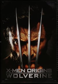 5b1198 X-MEN ORIGINS: WOLVERINE int'l teaser DS 1sh 2009 Hugh Jackman with claws out, Marvel Comics!