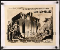 5c0267 SIGN OF THE CROSS linen South American 11x14 still R1940s Cecil B. DeMille, different art!