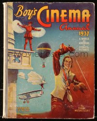 5c0037 BOY'S CINEMA ANNUAL 1937 English hardcover book 1937 world of adventure in stories & pictures!