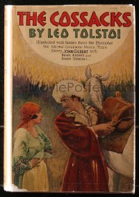 5c0144 COSSACKS hardcover book 1928 Leo Tolstoy's novel with scenes from the John Gilbert movie!