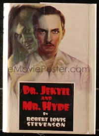5c0251 DR. JEKYLL & MR. HYDE hardcover book 1931 Robert Louis Stevenson, Fredric March. w/ REPRO DJ!